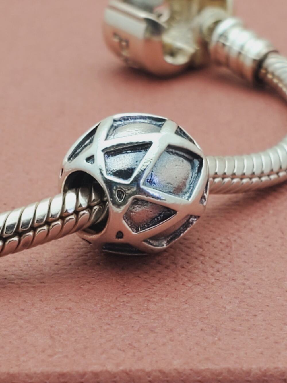 Authentic Pandora Sterling Spider Web Charm #79016